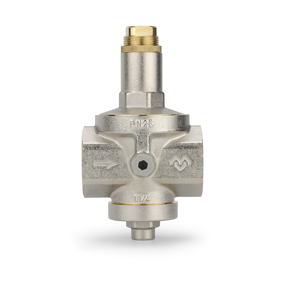 Редуктор давления, 1 1/4", PN25, мембранный, с присоединением к манометру