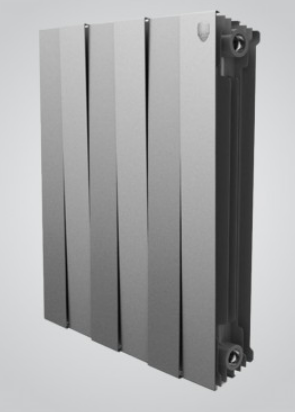 Секционный радиатор Piano Forte Tower 200 (серебристый) 18 секционный