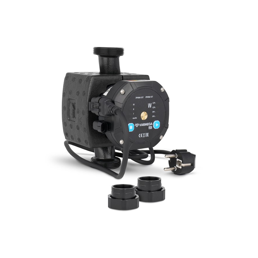 Насос энергоэффективный 2E 25/80 180, с гайками и термоизоляцией