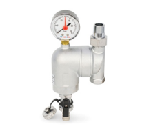 Фильтр сетчатый промывной, поворотный, с разъемным соединением и ВР, хромированный, 1/2" 