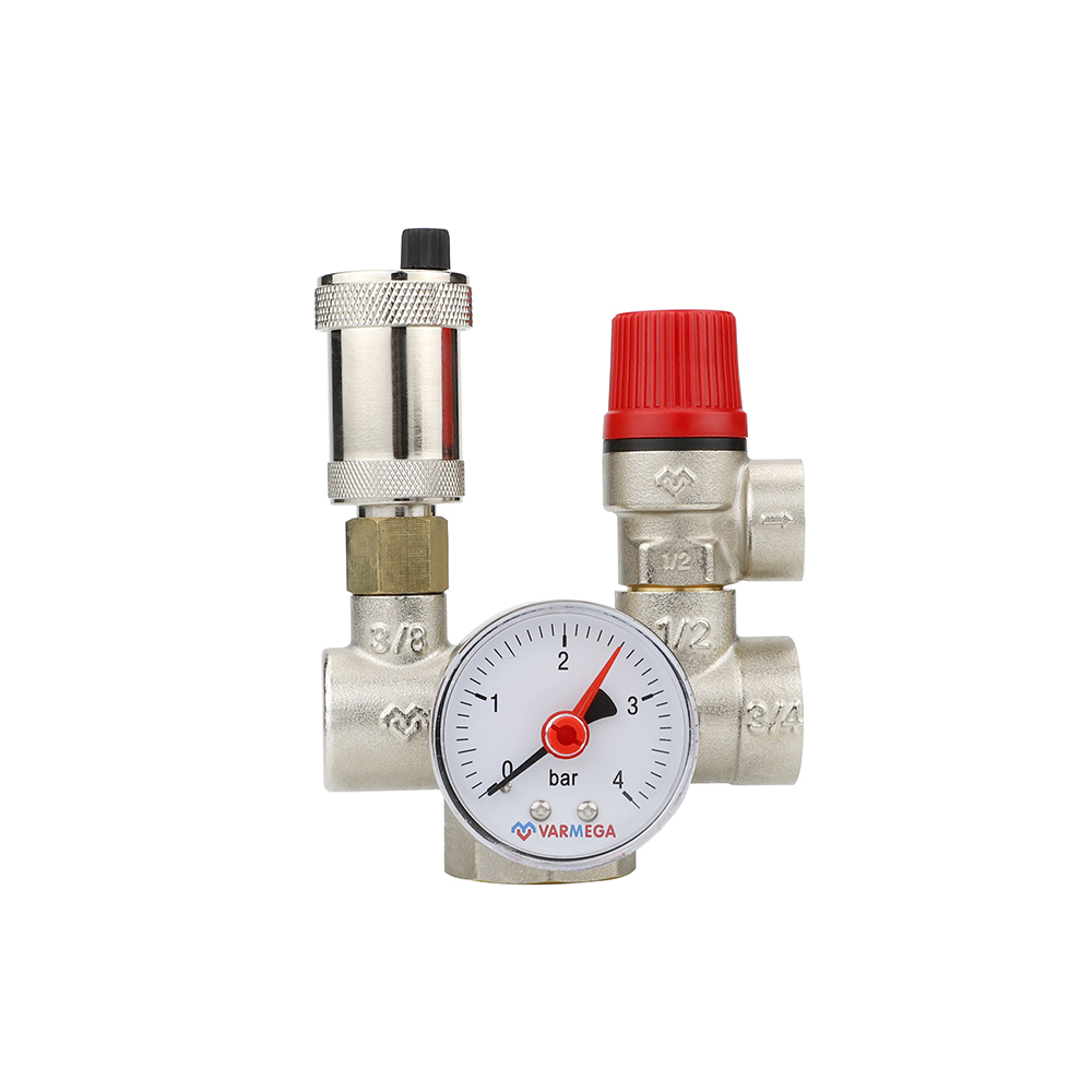 Группа безопасности котла Varmega, 3/4", латунь