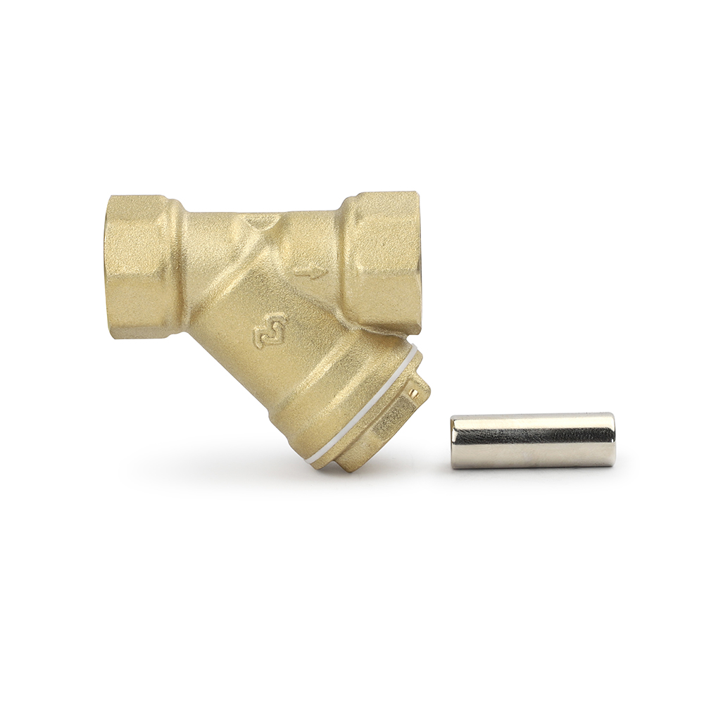 Косой фильтр механической (грубой) очистки Varmega, 1/2", ВР-ВР, с магнитом