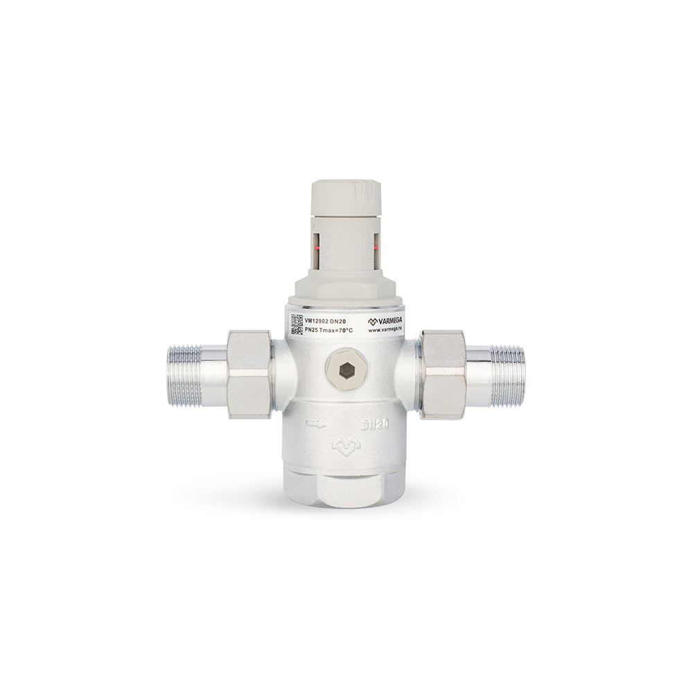 Редуктор давления, 3/4", PN25, мембранный, с разборными соединениями