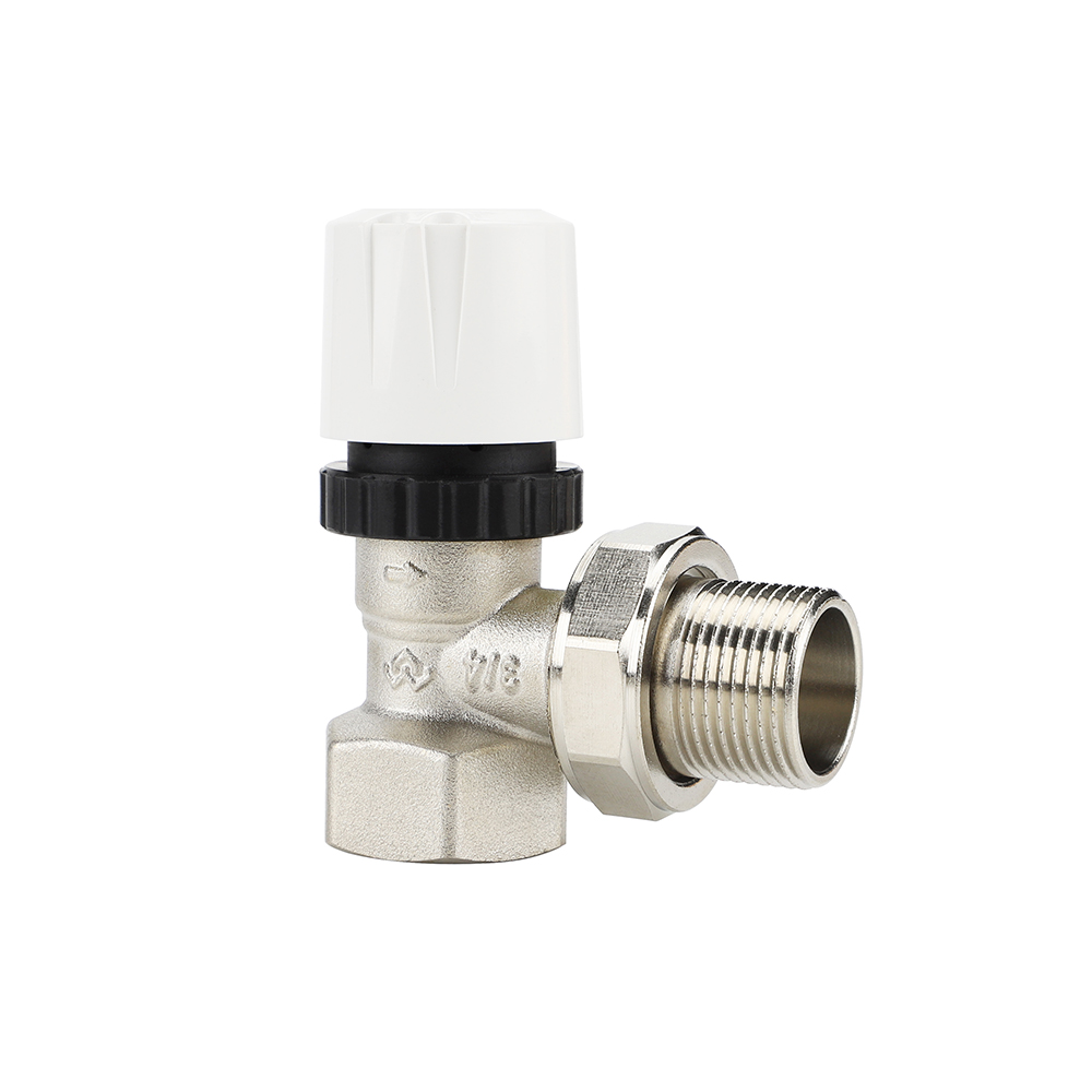 Термостатический клапан (терморегулятор), 3/4" ВР-НР, угловой