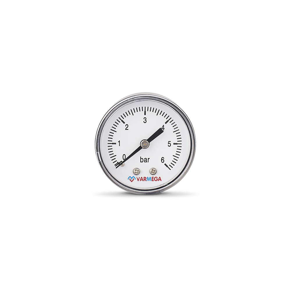 Манометр аксиальный, диаметр 50 мм, 6 бар, 1/4"