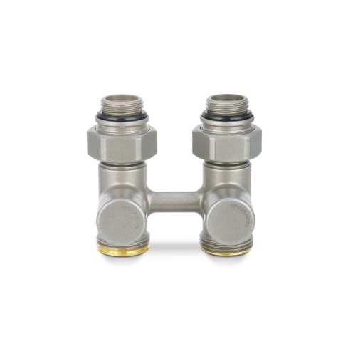 Узел нижнего подключения, 1/2"х3/4"EK НР, прямой, серый