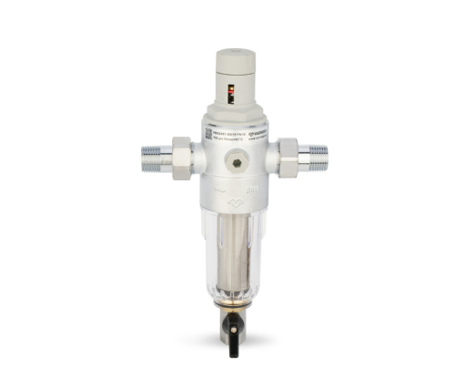 Комбинированный промывной фильтр Varmega, 1/2" НР, для холодной воды, с редуктором давления
