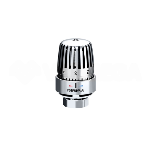 Термостатическая головка (термостат), жидкостная, M30х1.5, с отметкой 0, хром