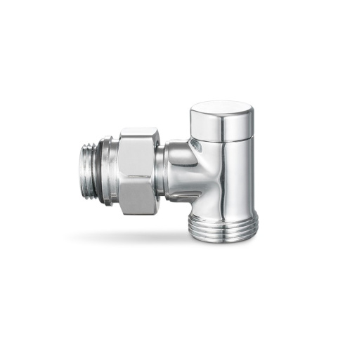 Узел нижнего подключения одинарный, 1/2"х3/4"EK НР, угловой, хром