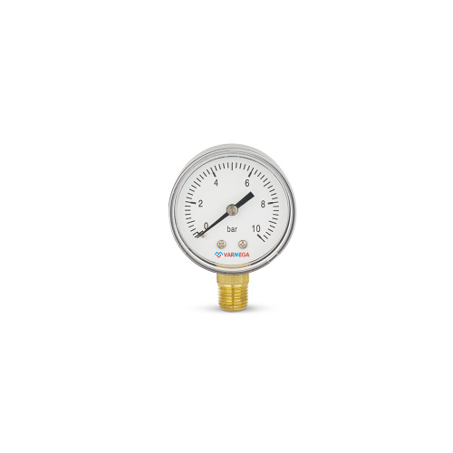 Манометр радиальный, диаметр 50 мм, 10 бар, 1/4"