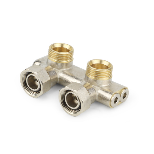 Узел нижнего подключения, 3/4"EKх3/4"EK НР-ВР, угловой, перекрестный