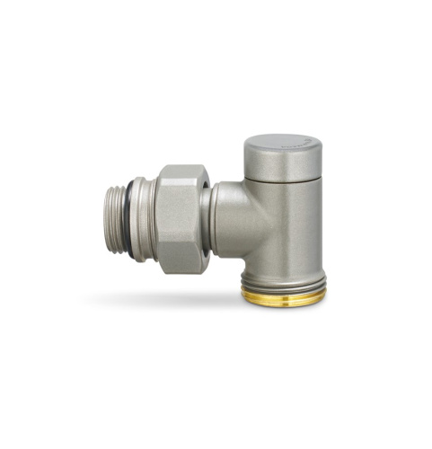 Узел нижнего подключения одинарный, 1/2"х3/4"EK НР, угловой, серый