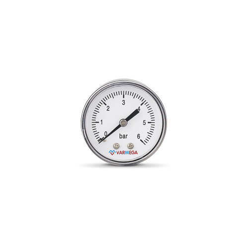 Манометр аксиальный, диаметр 50 мм, 6 бар, 1/4"